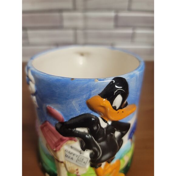 1989 Looney Tunes Daffy Duck Coffee Mug - Picture 5 of 10